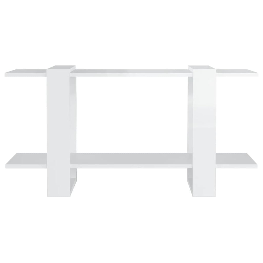 Boekenkast 100x30x51 cm bewerkt hout hoogglans wit MeubelReus