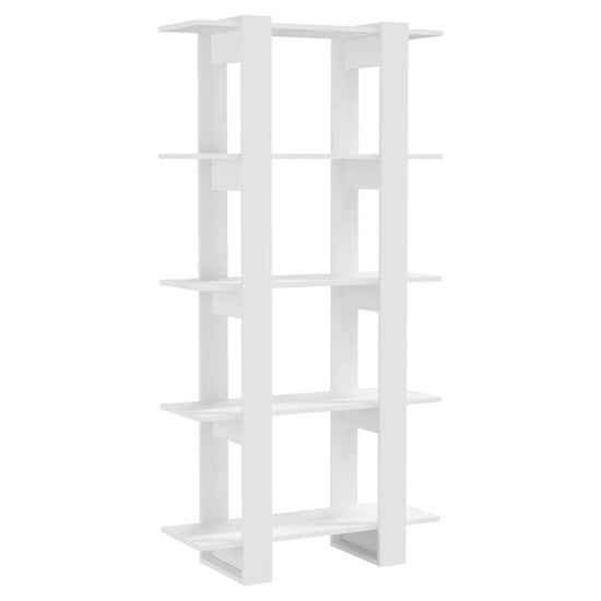 Boekenkast/kamerscherm 80x30x160 cm bewerkt hout wit MeubelReus