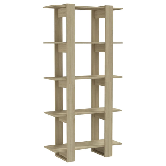Boekenkast/kamerscherm 80x30x160 cm spaanplaat sonoma eiken MeubelReus