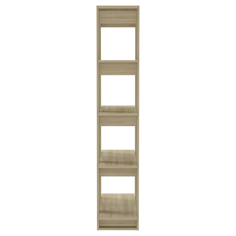 Boekenkast/kamerscherm 80x30x160 cm spaanplaat sonoma eiken MeubelReus