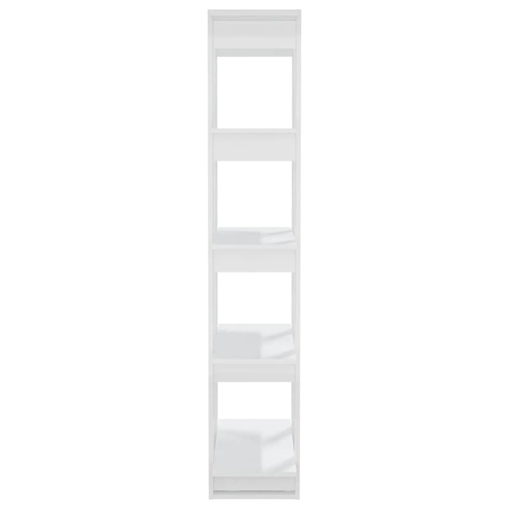 Boekenkast/kamerscherm 80x30x160 cm hoogglans wit MeubelReus