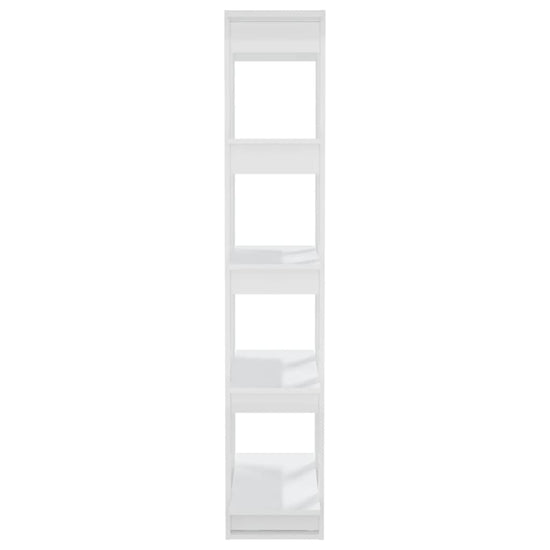 Boekenkast/kamerscherm 80x30x160 cm hoogglans wit MeubelReus