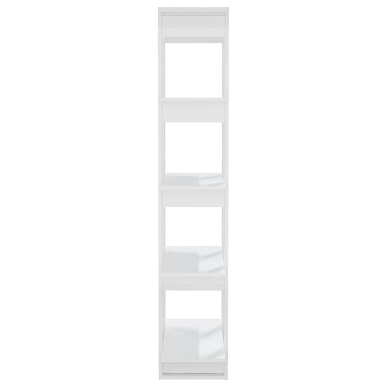 Boekenkast/kamerscherm 80x30x160 cm hoogglans wit MeubelReus