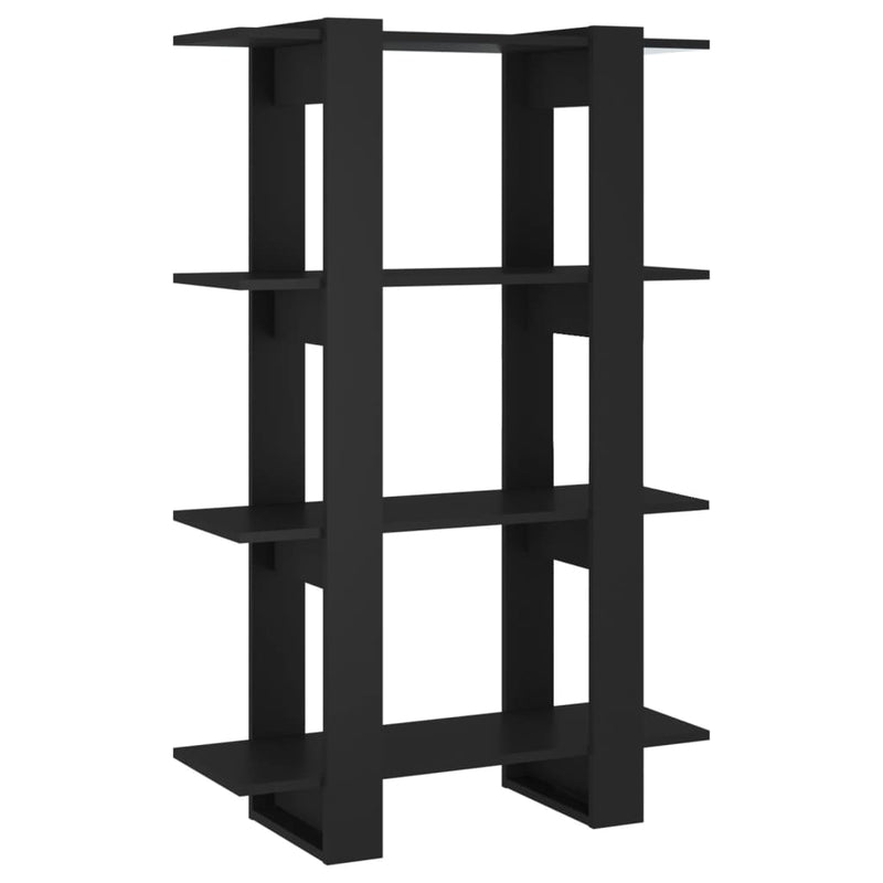 Boekenkast/kamerscherm 80x30x123,5 zwart MeubelReus