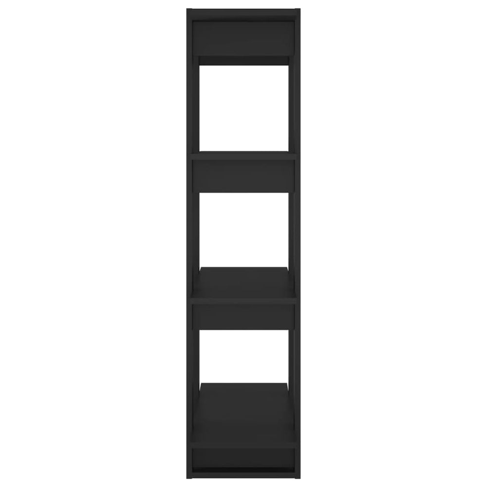 Boekenkast/kamerscherm 80x30x123,5 zwart MeubelReus