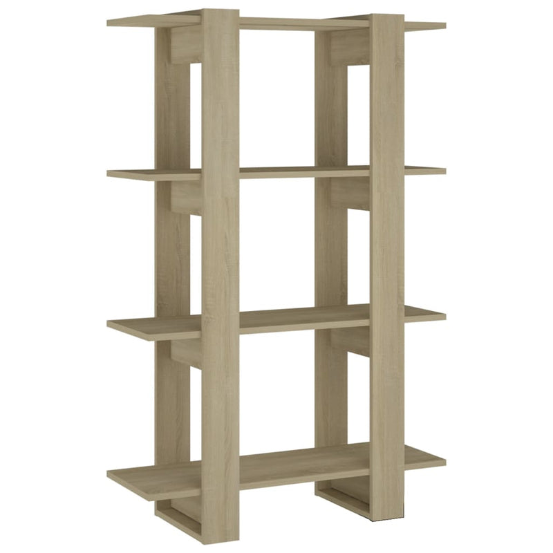 Boekenkast/kamerscherm 80x30x123,5 cm sonoma eikenkleurig MeubelReus