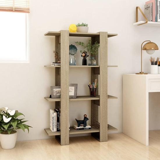 Boekenkast/kamerscherm 80x30x123,5 cm sonoma eikenkleurig MeubelReus
