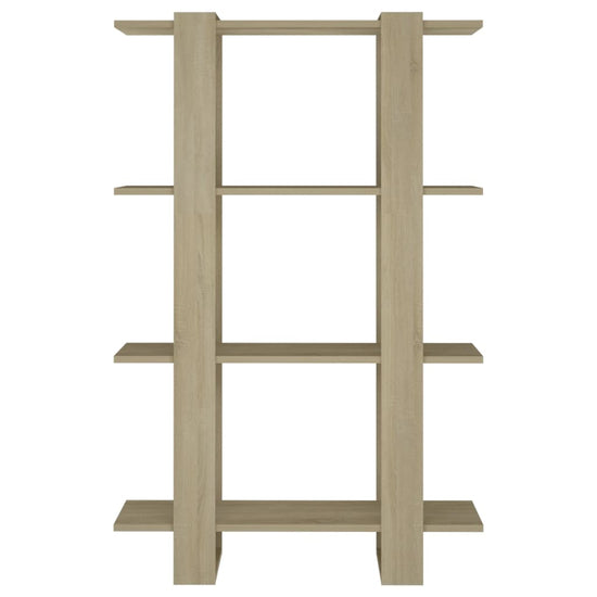 Boekenkast/kamerscherm 80x30x123,5 cm sonoma eikenkleurig MeubelReus