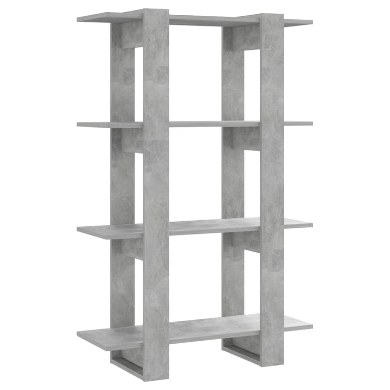 Boekenkast/kamerscherm 80x30x123,5 cm betongrijs MeubelReus
