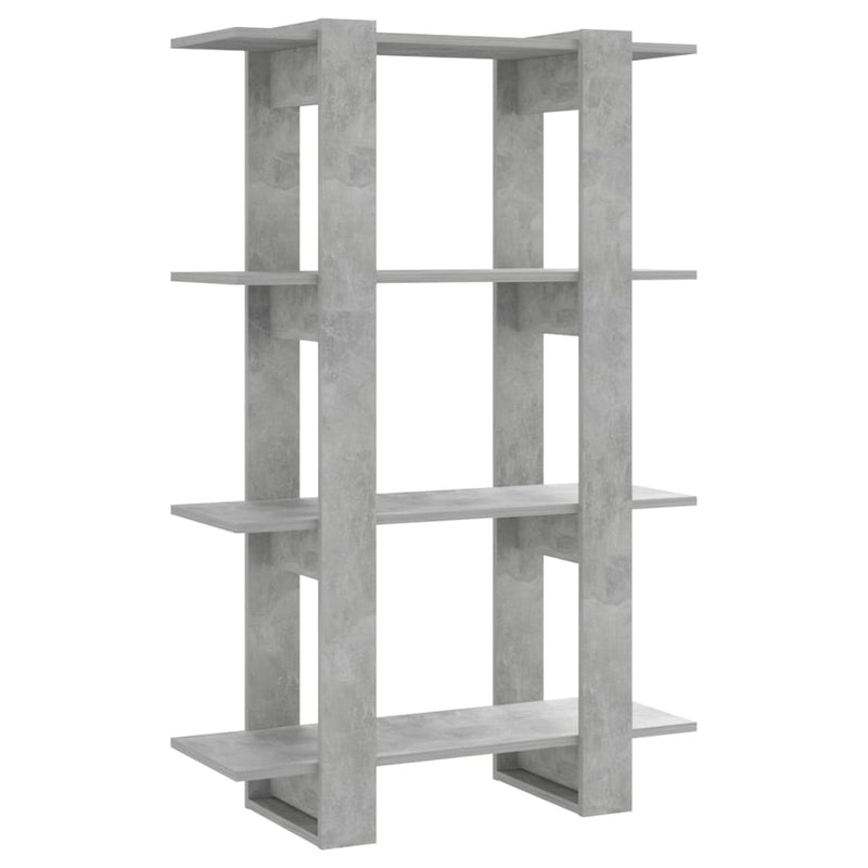 Boekenkast/kamerscherm 80x30x123,5 cm betongrijs MeubelReus