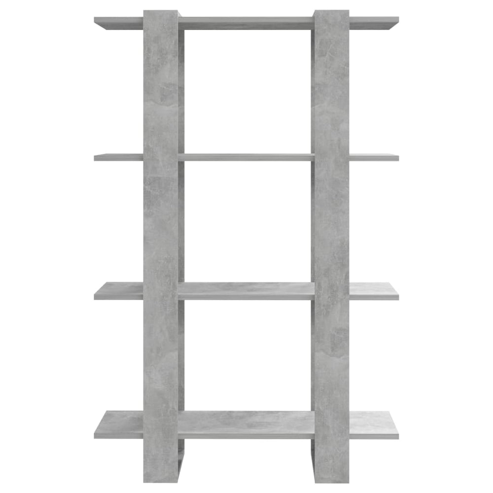 Boekenkast/kamerscherm 80x30x123,5 cm betongrijs MeubelReus