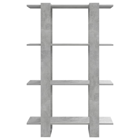 Boekenkast/kamerscherm 80x30x123,5 cm betongrijs MeubelReus