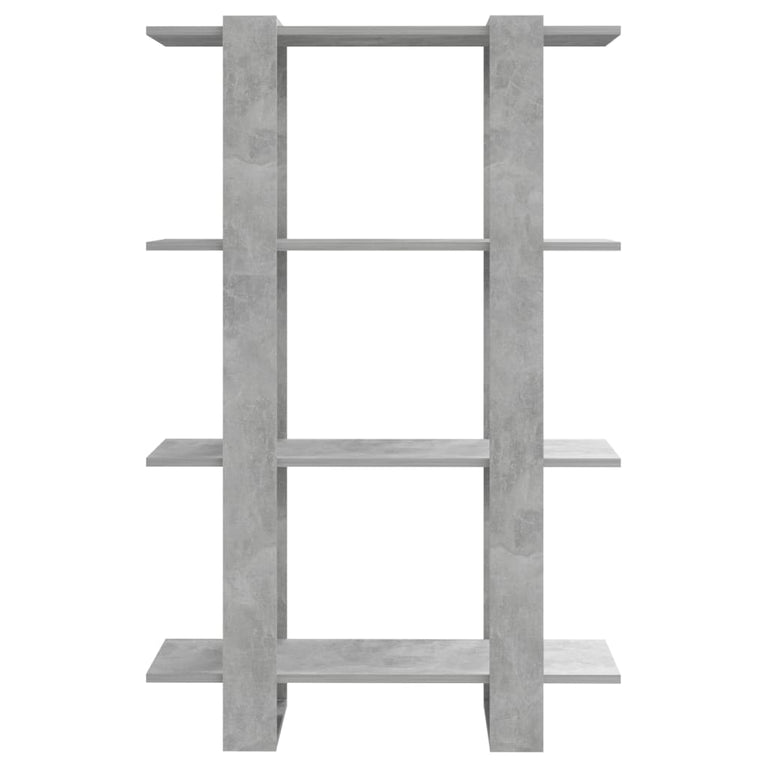 Boekenkast/kamerscherm 80x30x123,5 cm betongrijs MeubelReus
