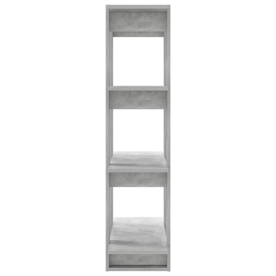 Boekenkast/kamerscherm 80x30x123,5 cm betongrijs MeubelReus