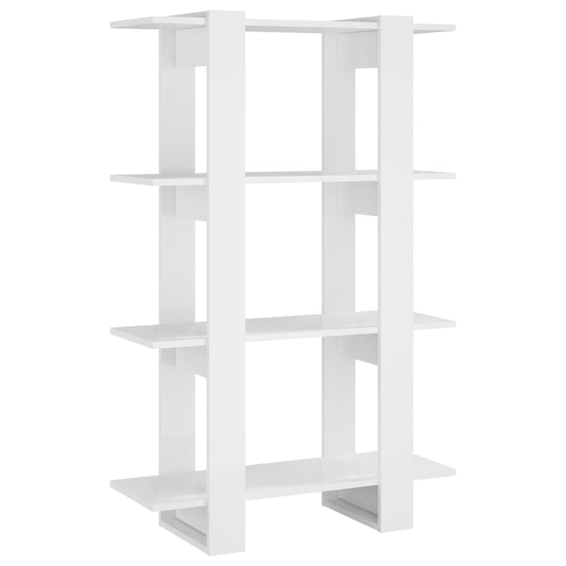 Boekenkast/kamerscherm 80x30x123,5 hoogglans wit MeubelReus