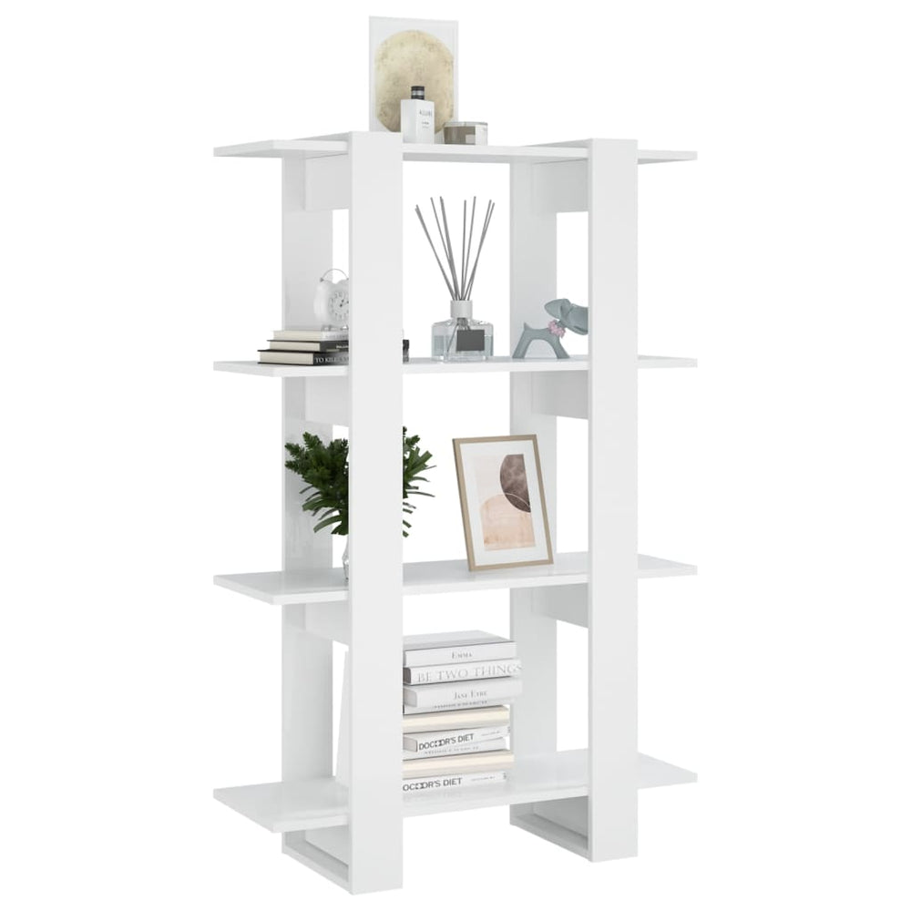 Boekenkast/kamerscherm 80x30x123,5 hoogglans wit MeubelReus