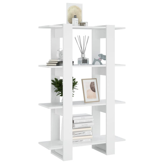 Boekenkast/kamerscherm 80x30x123,5 hoogglans wit MeubelReus