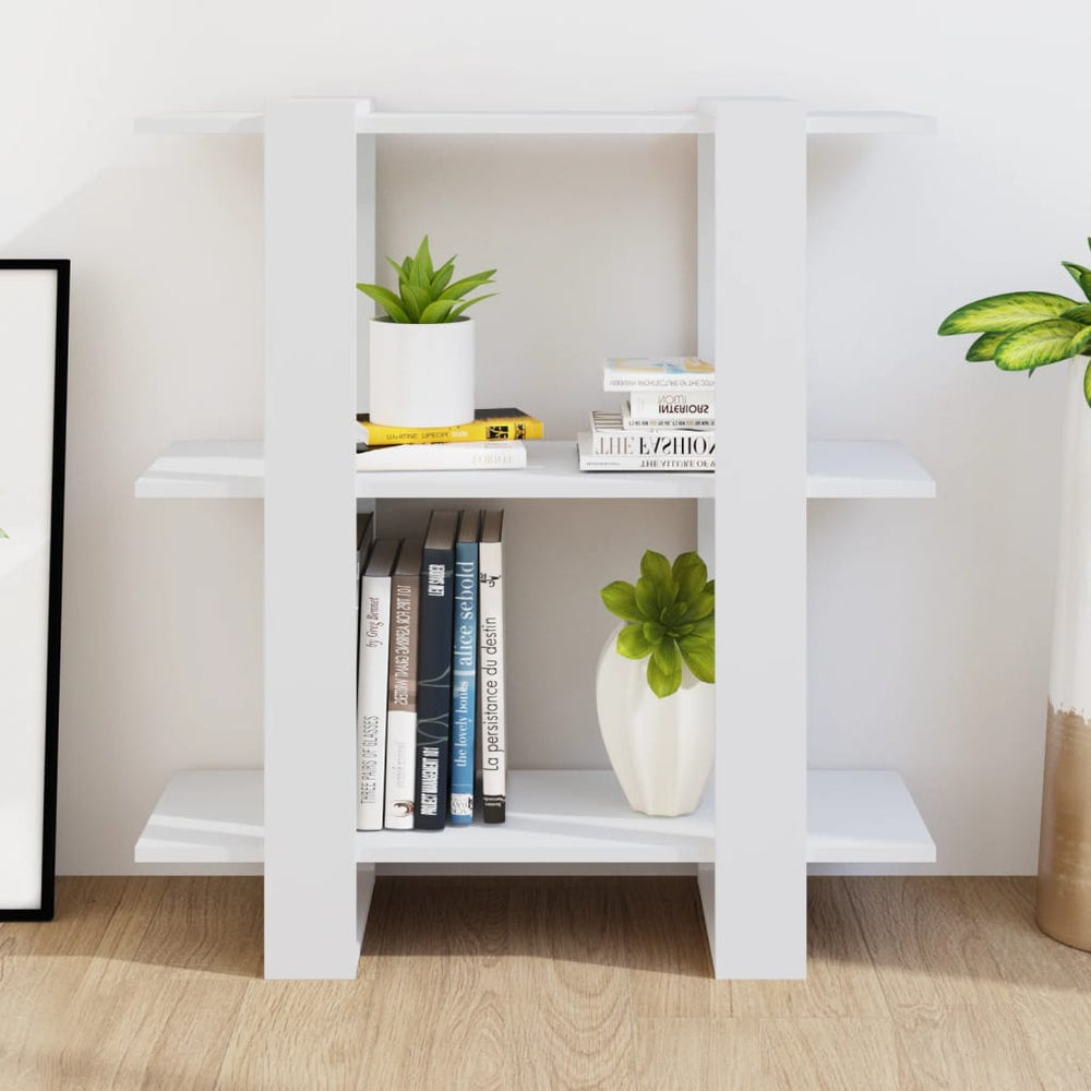 Boekenkast/kamerscherm 80x30x87 cm wit MeubelReus