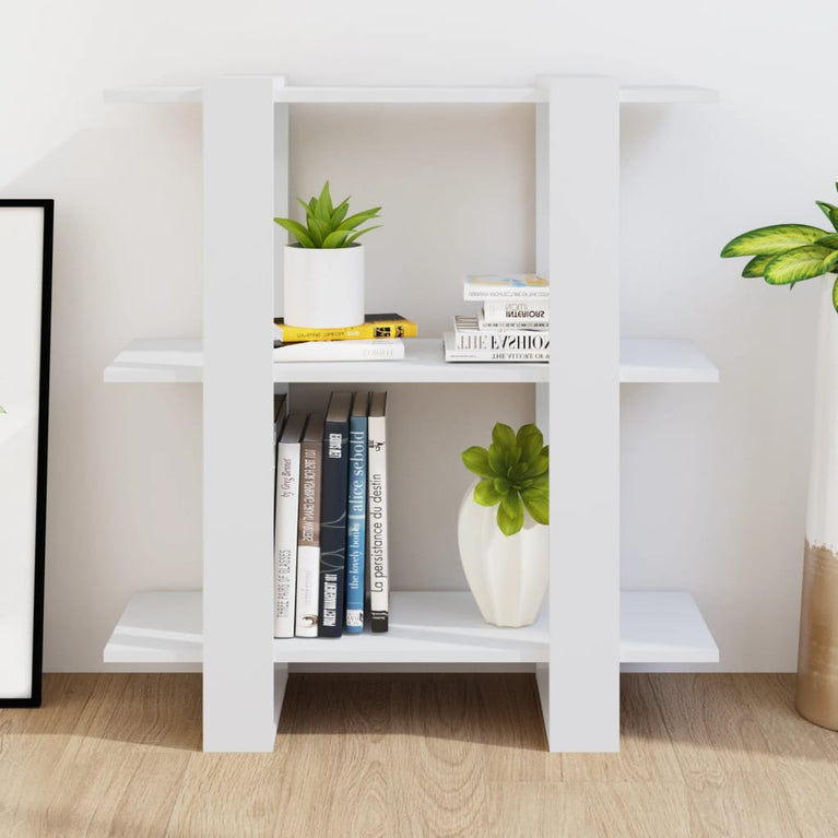 Boekenkast/kamerscherm 80x30x87 cm wit MeubelReus