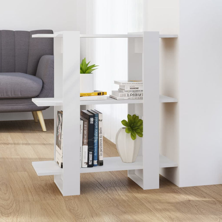 Boekenkast/kamerscherm 80x30x87 cm wit MeubelReus
