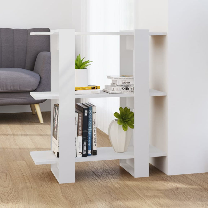 Boekenkast/kamerscherm 80x30x87 cm wit MeubelReus