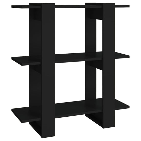 Boekenkast/kamerscherm 80x30x87 cm zwart MeubelReus