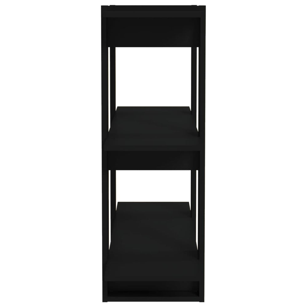 Boekenkast/kamerscherm 80x30x87 cm zwart MeubelReus