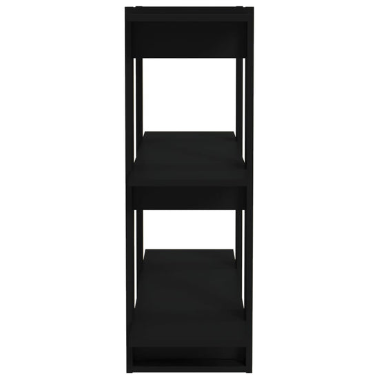 Boekenkast/kamerscherm 80x30x87 cm zwart MeubelReus
