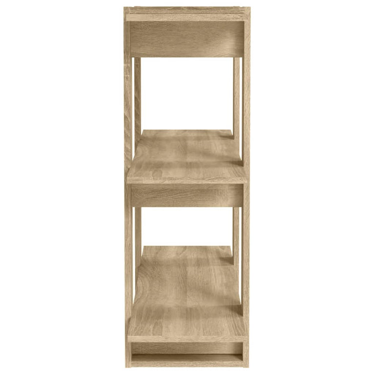 Boekenkast/kamerscherm 80x30x87 cm sonoma eikenkleurig MeubelReus