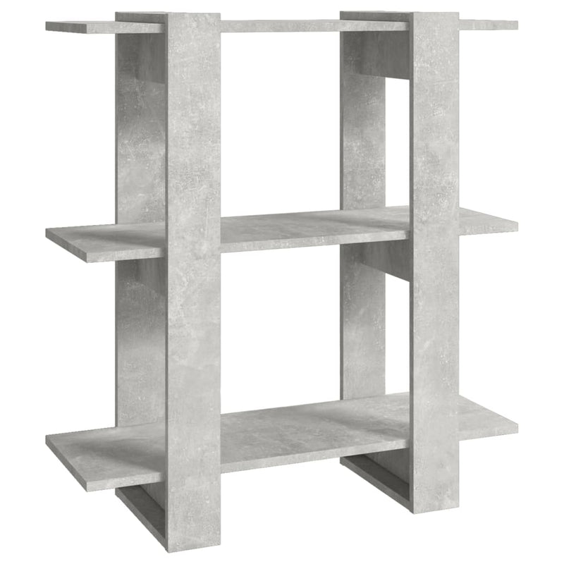 Boekenkast/kamerscherm 80x30x87 cm betongrijs MeubelReus