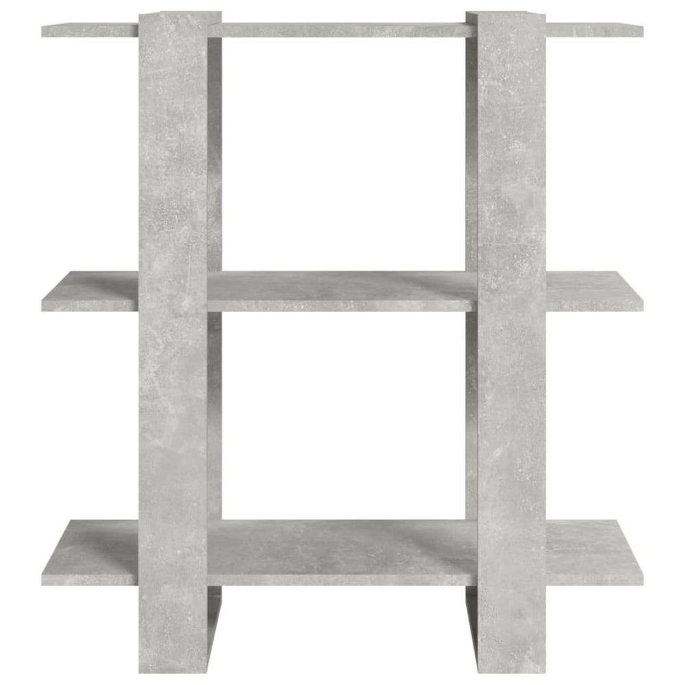 Boekenkast/kamerscherm 80x30x87 cm betongrijs MeubelReus
