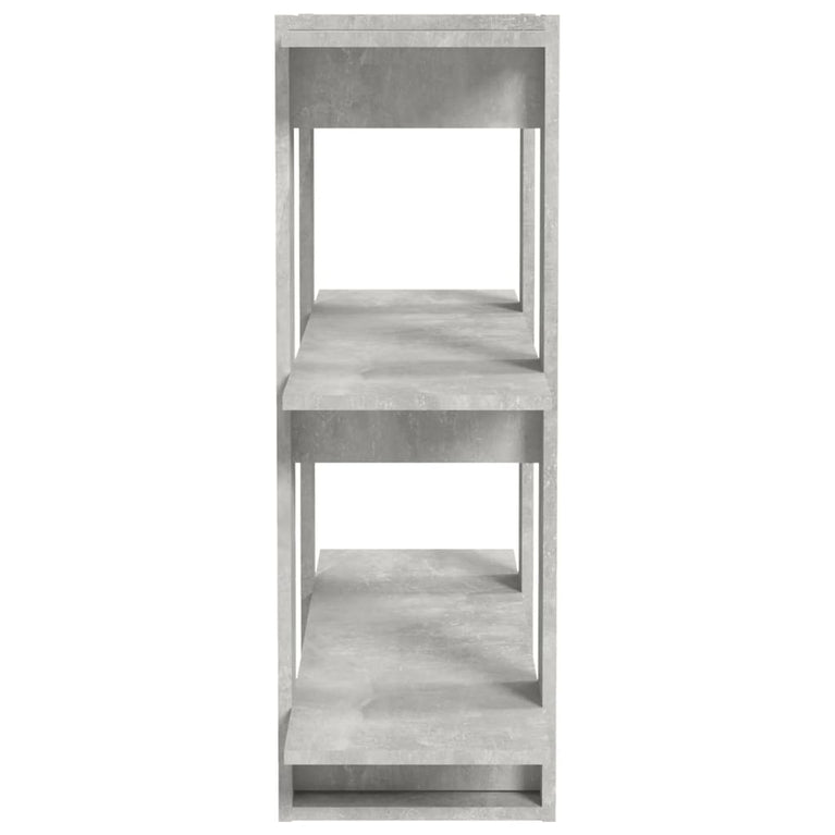 Boekenkast/kamerscherm 80x30x87 cm betongrijs MeubelReus