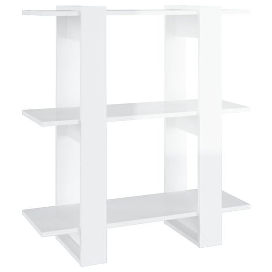 Boekenkast/kamerscherm 80x30x87 cm hoogglans wit MeubelReus