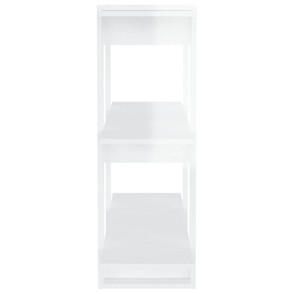 Boekenkast/kamerscherm 80x30x87 cm hoogglans wit MeubelReus