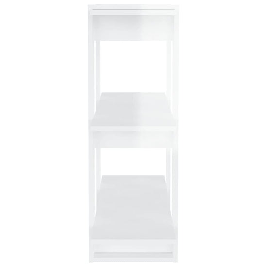 Boekenkast/kamerscherm 80x30x87 cm hoogglans wit MeubelReus