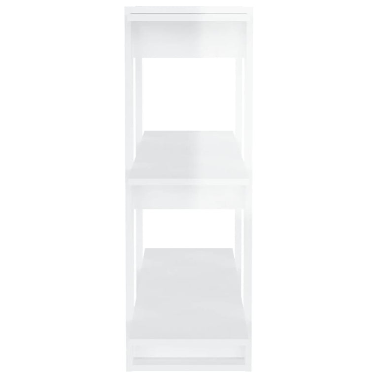 Boekenkast/kamerscherm 80x30x87 cm hoogglans wit MeubelReus