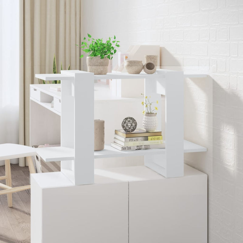 Boekenkast/kamerscherm 80x30x51 cm wit MeubelReus