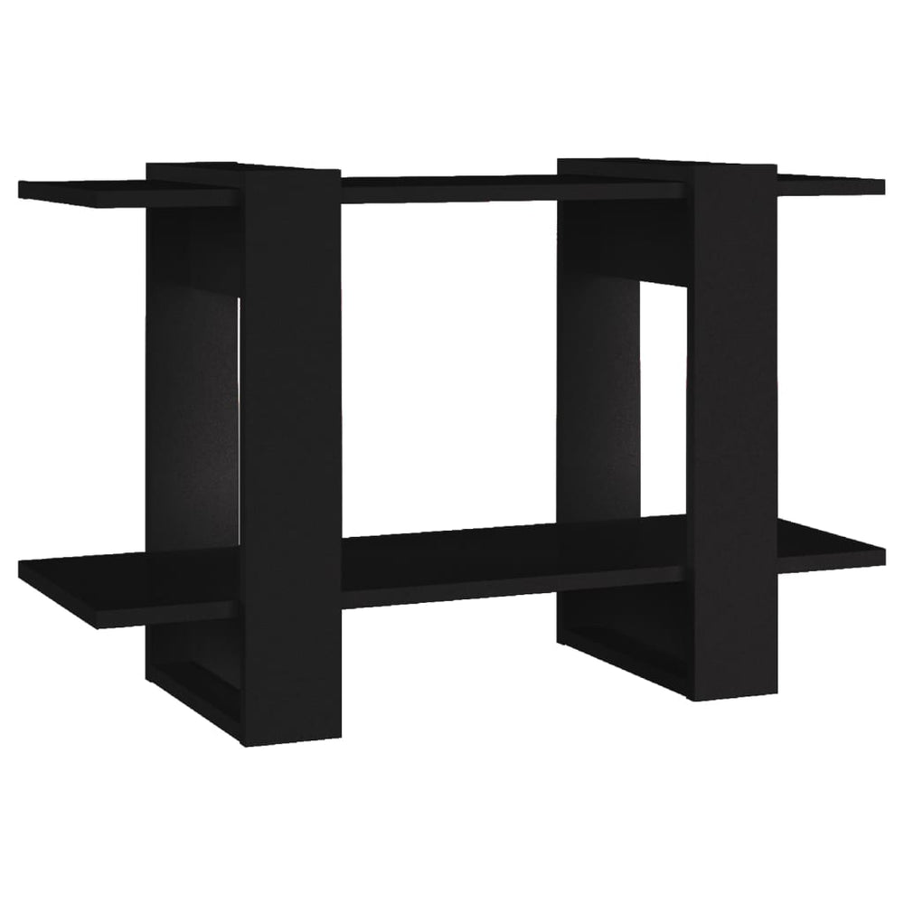 Boekenkast/kamerscherm 80x30x51 cm zwart MeubelReus