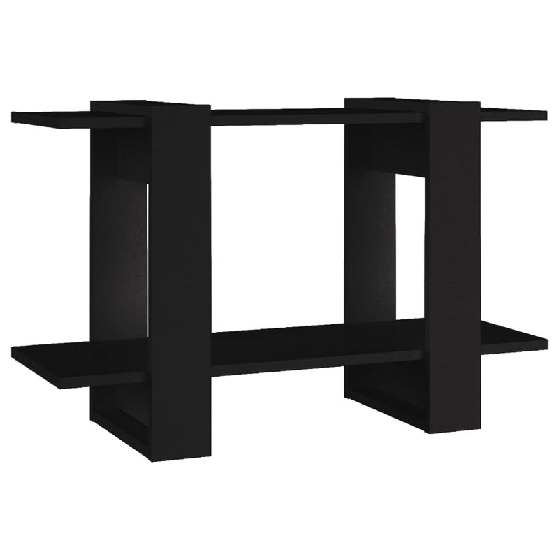 Boekenkast/kamerscherm 80x30x51 cm zwart MeubelReus