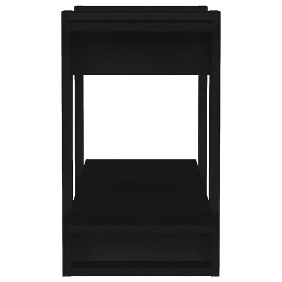 Boekenkast/kamerscherm 80x30x51 cm zwart MeubelReus