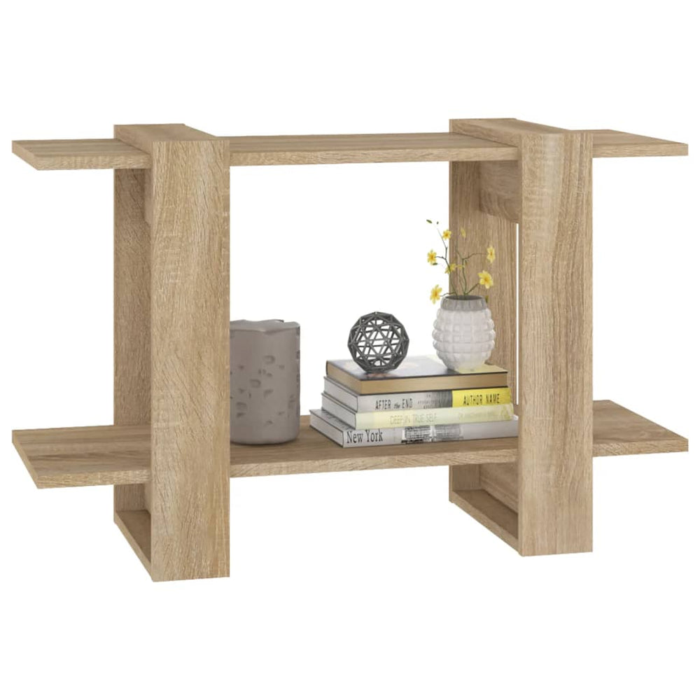 Boekenkast/kamerscherm 80x30x51 cm sonoma eikenkleurig MeubelReus
