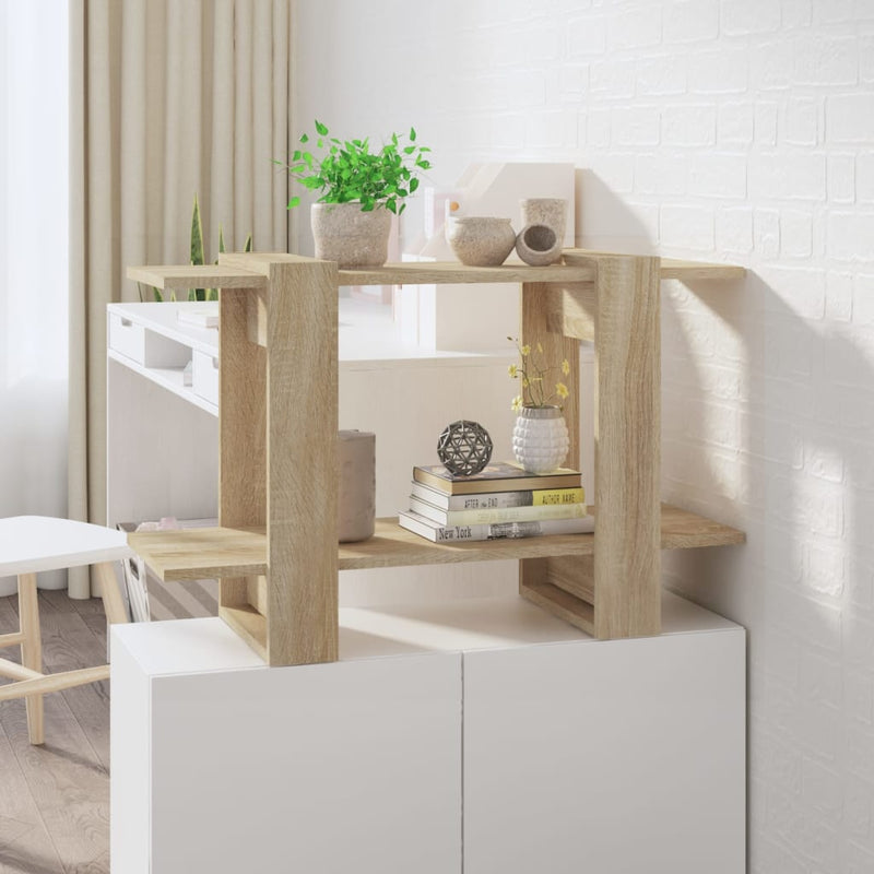 Boekenkast/kamerscherm 80x30x51 cm sonoma eikenkleurig MeubelReus