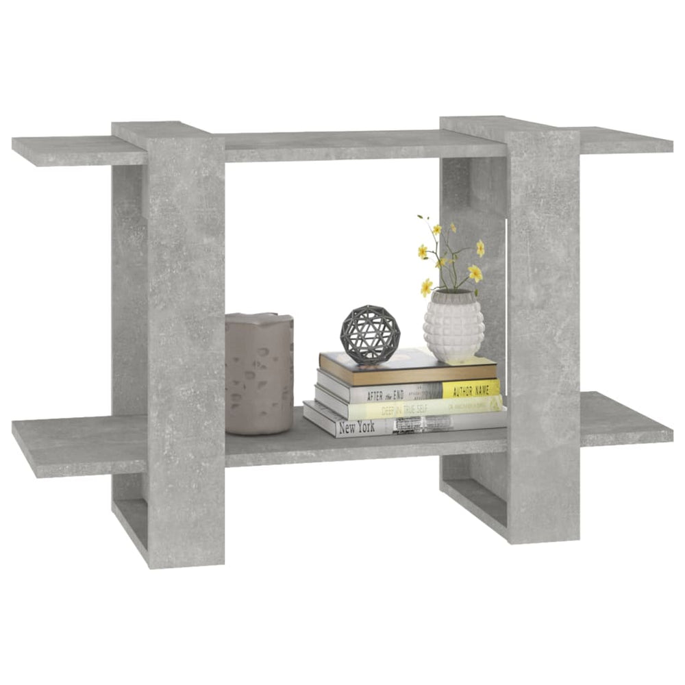 Boekenkast/kamerscherm 80x30x51 cm betongrijs MeubelReus