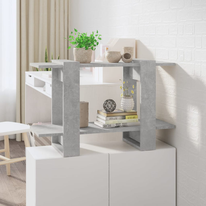 Boekenkast/kamerscherm 80x30x51 cm betongrijs MeubelReus