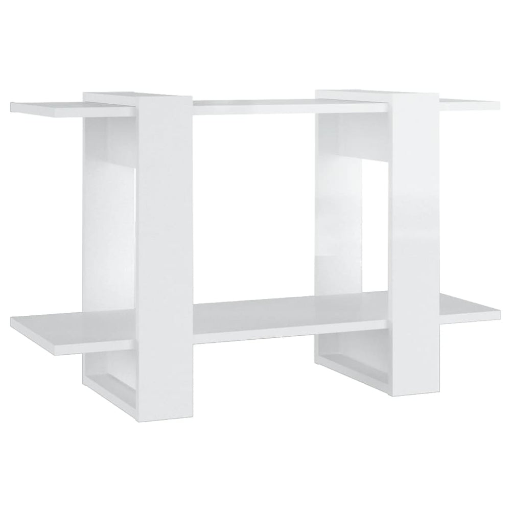 Boekenkast/kamerscherm 80x30x51 cm hoogglans wit MeubelReus