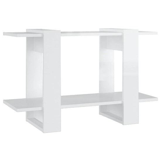 Boekenkast/kamerscherm 80x30x51 cm hoogglans wit MeubelReus