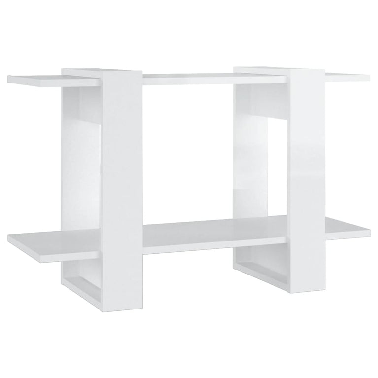 Boekenkast/kamerscherm 80x30x51 cm hoogglans wit MeubelReus