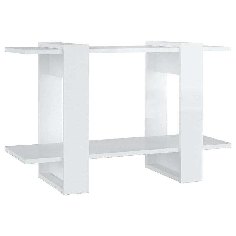 Boekenkast/kamerscherm 80x30x51 cm hoogglans wit MeubelReus