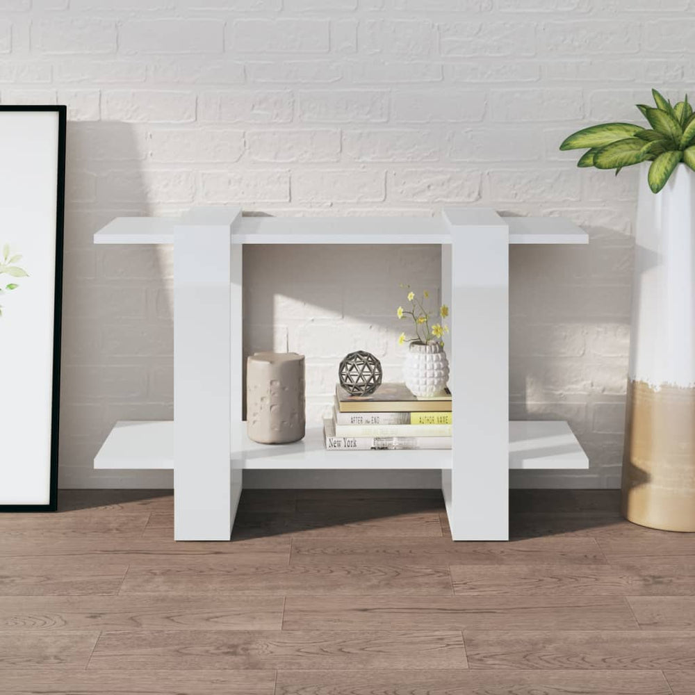 Boekenkast/kamerscherm 80x30x51 cm hoogglans wit MeubelReus