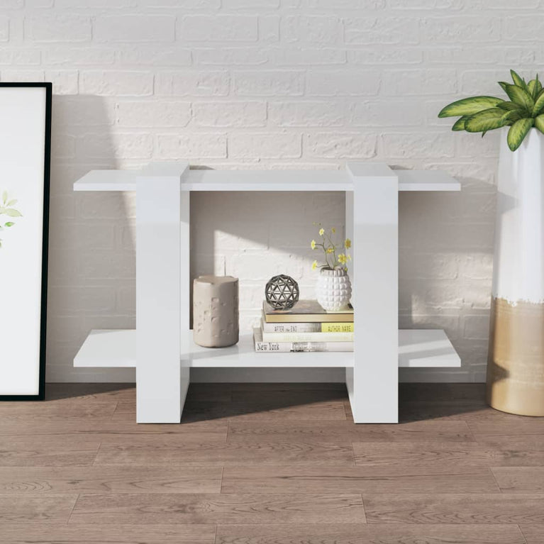 Boekenkast/kamerscherm 80x30x51 cm hoogglans wit MeubelReus